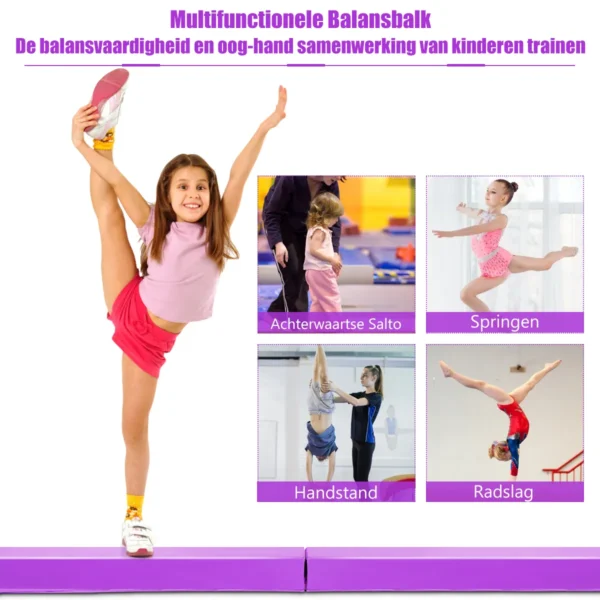 117 Cm Balansbalk Training Gymnastiek Balk Met Klittenbandsluiting Ideaal Voor Springen Handstand Radslag En Achterwaartse Salto - Image 4