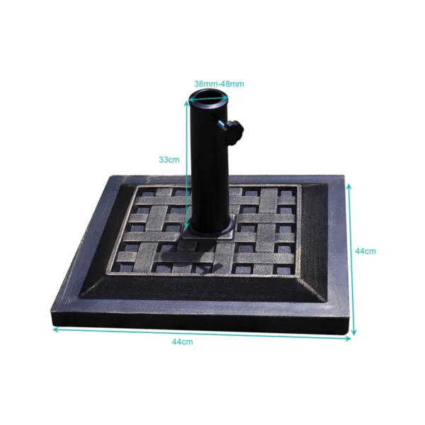 12,4KG Parasolvoet Voor Patio Markt Zware Parasolvoet Voor Buiten Gietijzer Parapluhouder Voor Tuin Strand - Image 2