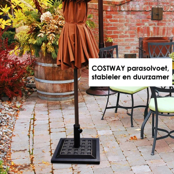 12,4KG Parasolvoet Voor Patio Markt Zware Parasolvoet Voor Buiten Gietijzer Parapluhouder Voor Tuin Strand - Image 4