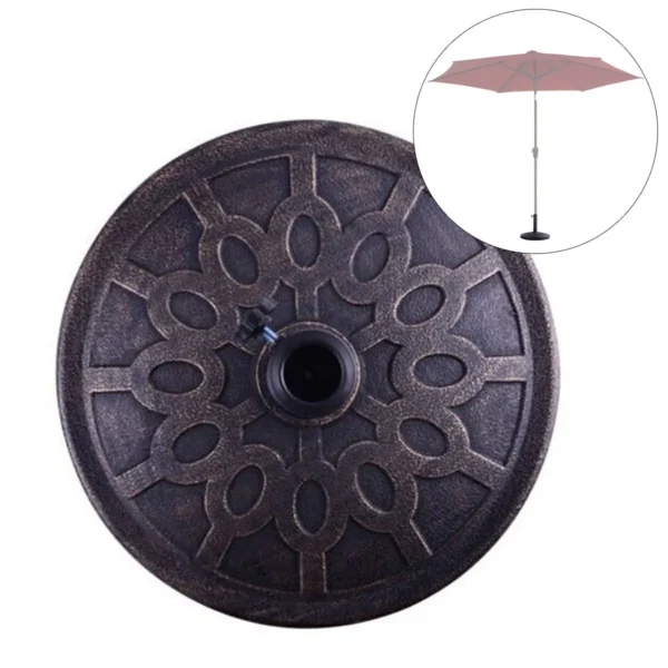13,5kg Parasolvoet Voor Terras Markt Zware Parasolvoet Voor Buiten Gietijzer Parasolhouder - Image 3