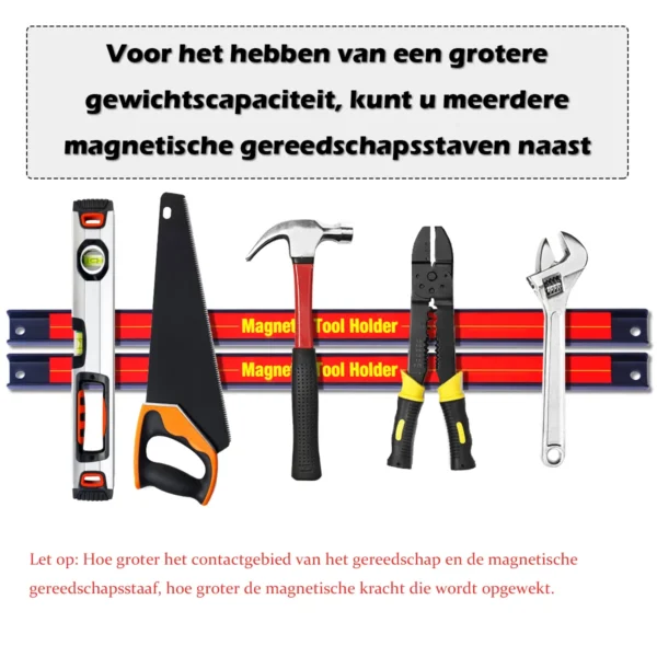 3 Stuks 46cm Magnetische Gereedschapshouder Organizer Rekken Set Metaal Opslag Organizer Bar Voor Garage/Werkplaatsen - Image 7