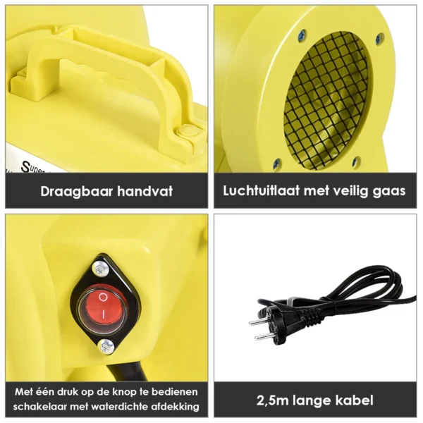 450W Luchtblazer Pomp Ventilator Commerciële Föhn Voor Springkasteel - Image 6