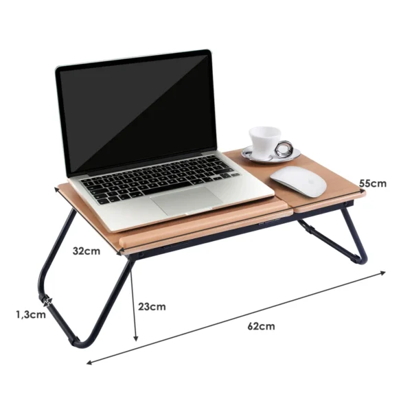 55 X 32 X 23 Cm Opvouwbaar Laptopbord Bedbord Notebookbord - Image 2