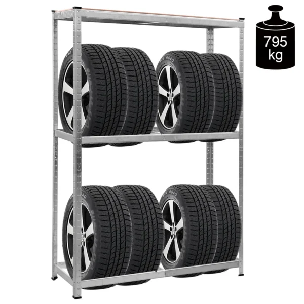 Bandenrek Zware Metalen Bandenrek Belasting Tot 795 Kg 120 X 40 X 180cm - Image 2