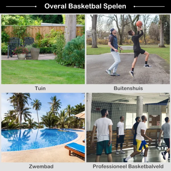 Basketbal Standaard Basketbalring Basketbalsysteem Draagbaar Basketbal In Hoogte Verstelbaar Van 200 Tot 305 Cm - Image 6