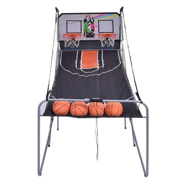 Binnen Elektronische Basketbal Spel Schieten Machine Elektronische Automatische Score Incl 4 Ballen Zwart - Image 2