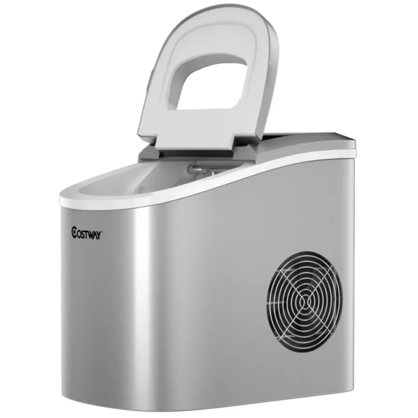 IJsblokjesmachine IJsmachine 9 Kogelblokjes Klaar In 6-13 Minuten Met Schep En Mandje 2 Ijsblokjes Maten Beschikbaar Zilver - Image 4