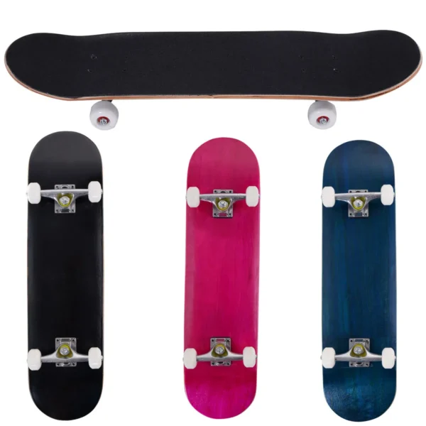 Kleine Kruisers Skateboard Kruiser Esdoorn Dek Korte Bord Ontworpen Voor Kinderen Tieners En Volwassenen-Zwart - Image 3