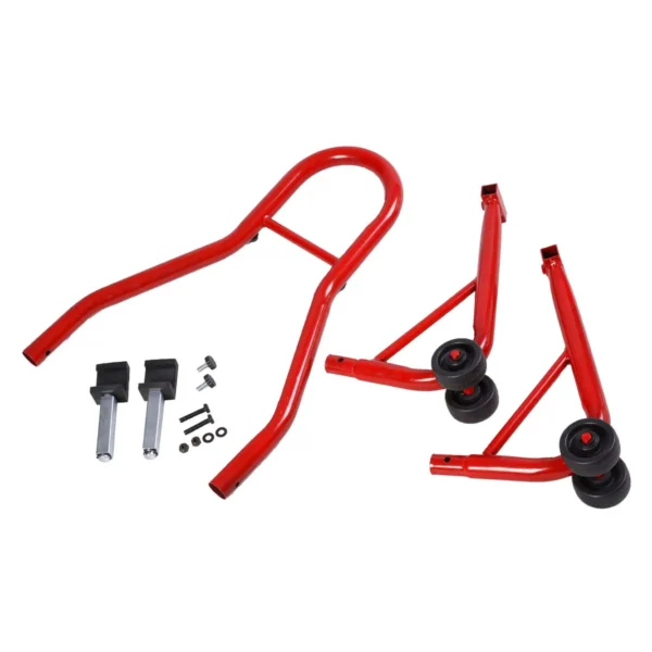 Motorfiets Reparatiestandaard Achterwiel Professionele Motorstandaard Achter Met Rubberen Behuizing Rood - Image 3