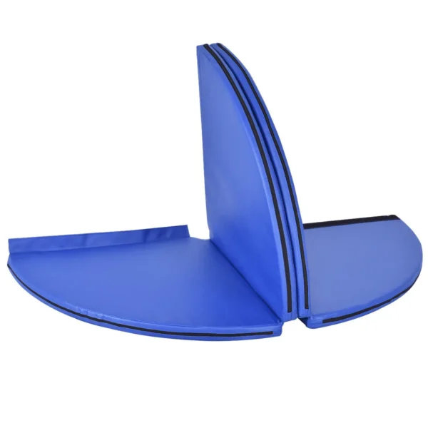Paalmat Dansmat Gymnastiek Beschermmat Met Klittenband PVC-Mat Afneembaar Ф150 X 5 Cm - Blauw - Image 3