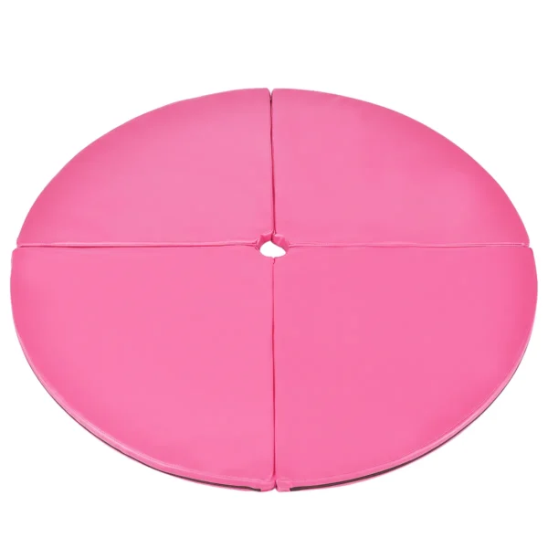 Paalmat Dansmat Gymnastiek Beschermmat Met Klittenband PVC-Mat Afneembaar Ф150 X 5 Cm - Roze - Image 2
