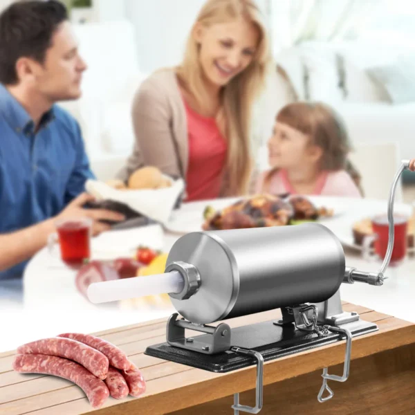Roestvrijstalen Worstvulap Maker Vleesvuller Commercieel Met 4 Maats Buis (4 Kg) - Image 5