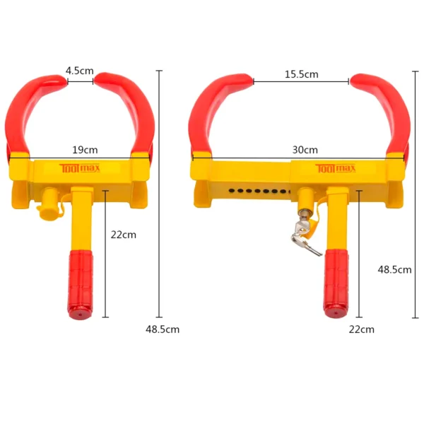 Verstelbaar Wielslot Zwaar Uitgevoerde Bandklem Geschikt Voor 178 - 280 Mm Brede Banden - Image 4